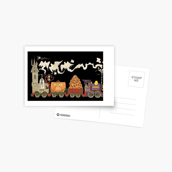 Ichabod the Ghost Train Postcard