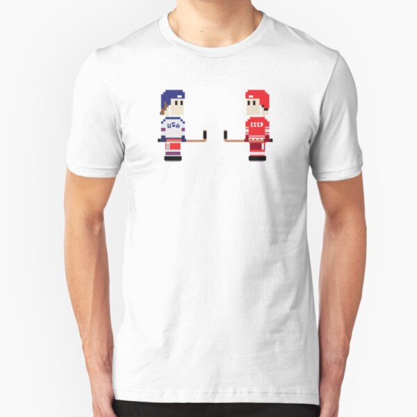 8-Bit Miracle On Ice Slim Fit T-Shirt