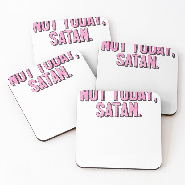 Item preview, Not Today Satan Pink 3D designed and sold by sharedipmemes.