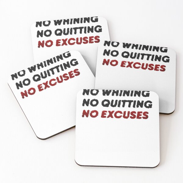 Item preview, No Quitting No Excuses Grunge designed and sold by sharedipmemes.