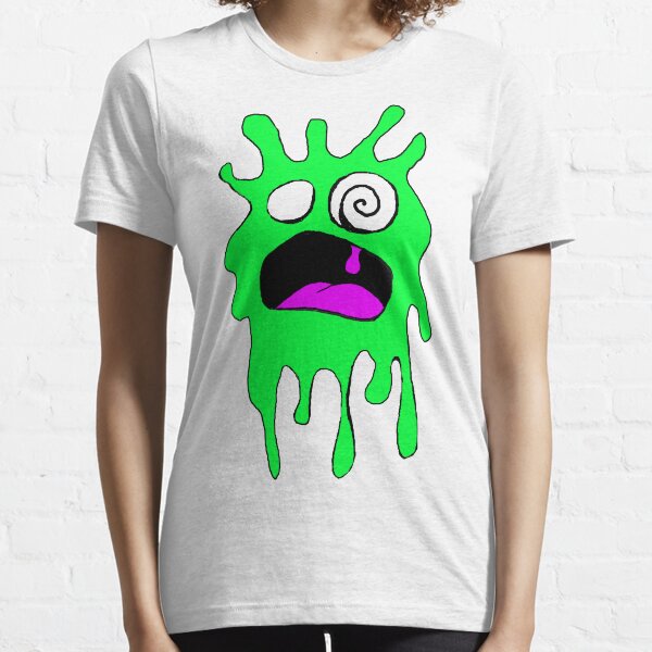 Drippy Scream in Green Essential T-Shirt