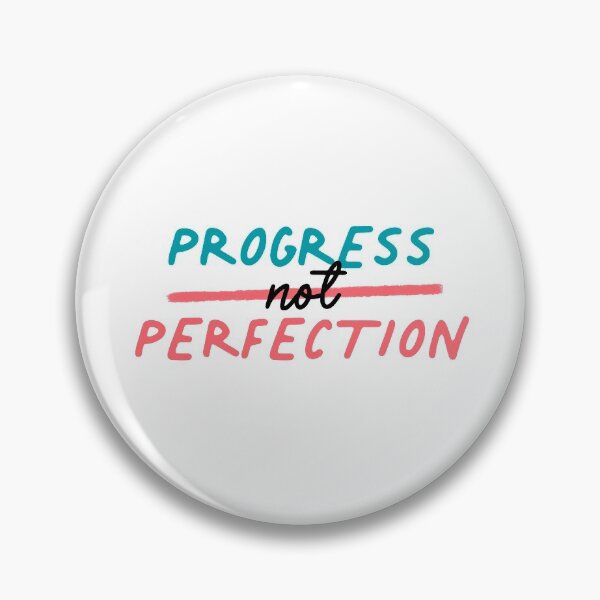 Item preview, Progress Not Perfection Red Blue designed and sold by sharedipmemes.
