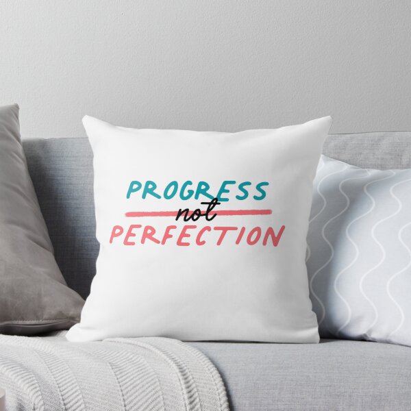 Item preview, Progress Not Perfection Red Blue designed and sold by sharedipmemes.