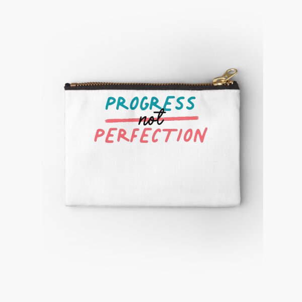 Item preview, Progress Not Perfection Red Blue designed and sold by sharedipmemes.