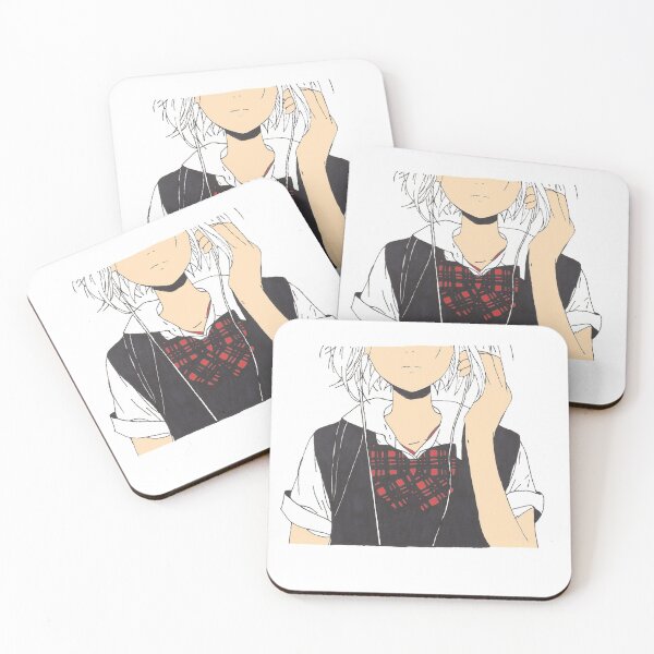 Item preview, Anime school girl with headphones designed and sold by MysticStudio.