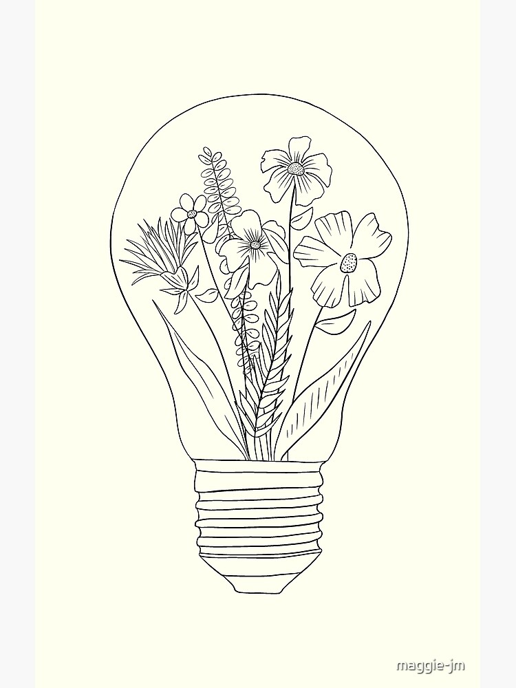 Light Bulb Art  Light bulb art, Light bulb art drawing, Light