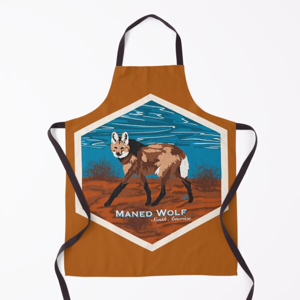 Item preview, Maned Wolf (Chrysocyon brachyurus) Screenprint Style designed and sold by Alawstrations.