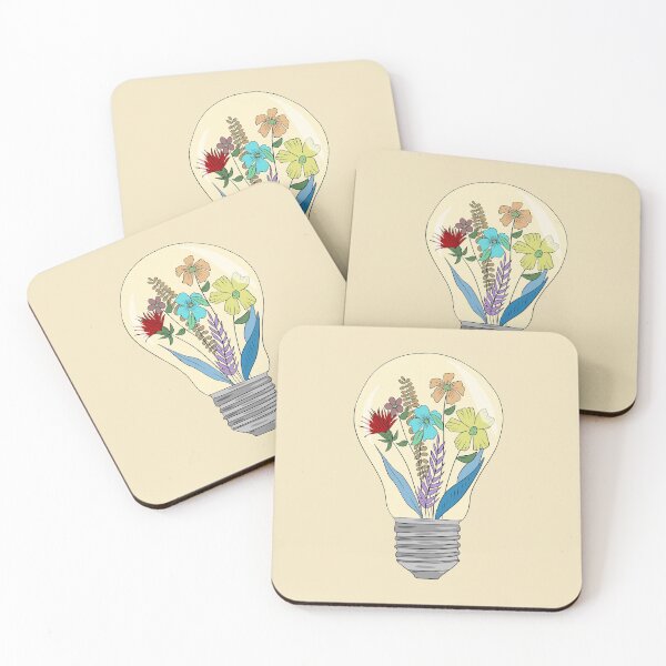 Item preview, Yellow Flower Light Bulb designed and sold by maggie-jm.