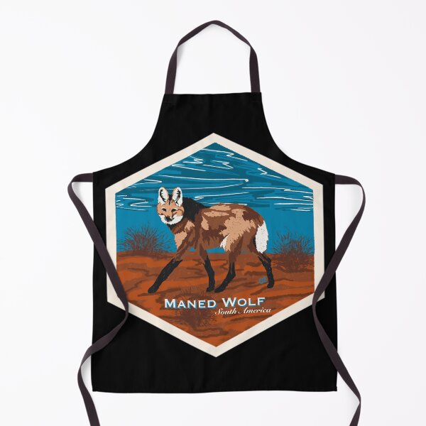 Item preview, Maned Wolf (Chrysocyon brachyurus) Screenprint Style designed and sold by Alawstrations.