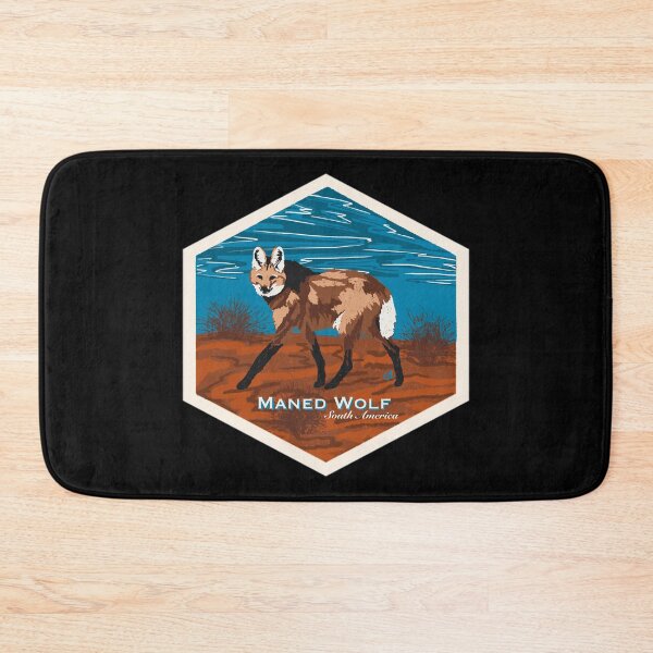 Item preview, Maned Wolf (Chrysocyon brachyurus) Screenprint Style designed and sold by Alawstrations.