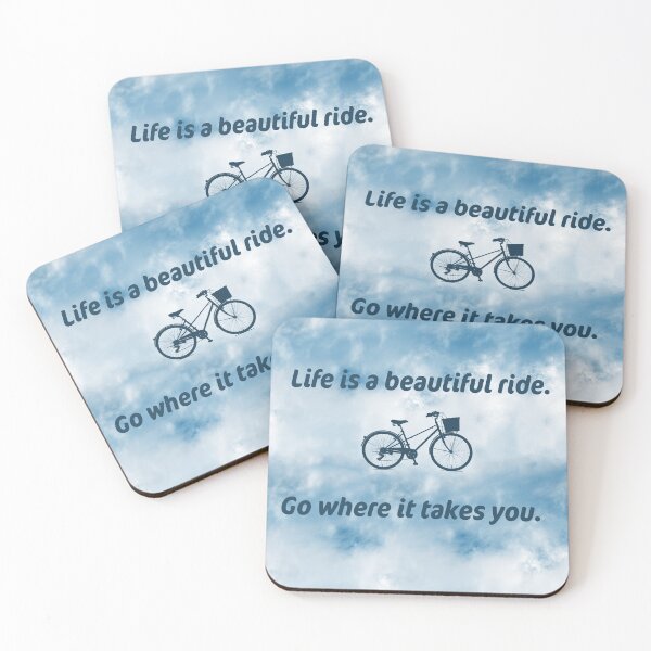 Item preview, Life is a beautiful ride. Go where it takes you. Bicycle Art designed and sold by NancyMerkle.