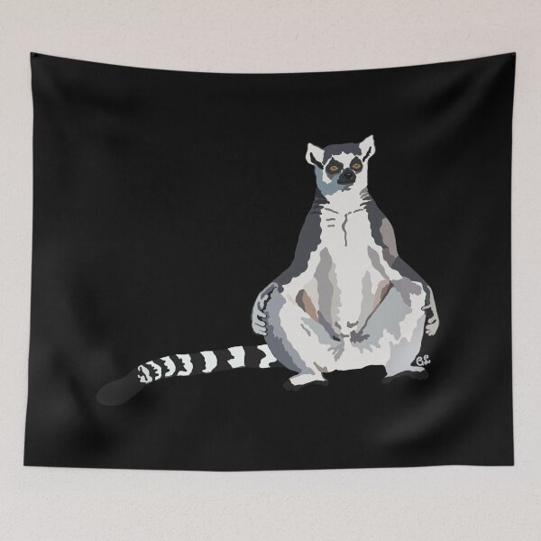 Item preview, Ringtail Lemur (Lemur catta) designed and sold by Alawstrations.