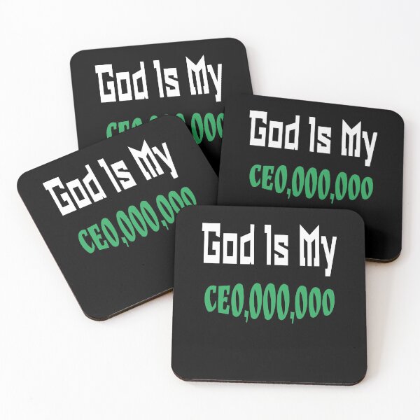 Item preview, God Is My CEO,000,000 -  Millionaire Mindset - Christian Affirmation - designed and sold by Tovahblue.