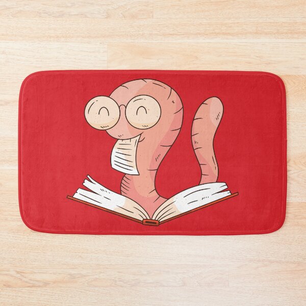 Item preview, Cute Book Worm Reading a Book designed and sold by cutenfunny.