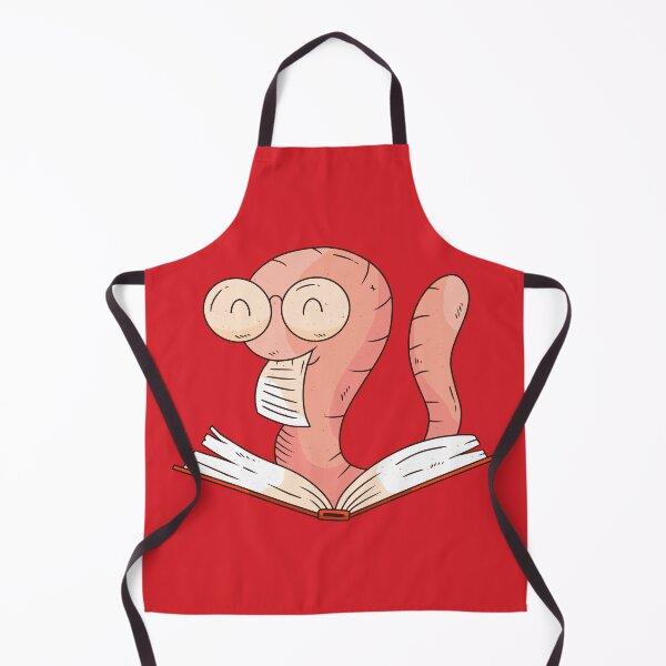 Item preview, Cute Book Worm Reading a Book designed and sold by cutenfunny.
