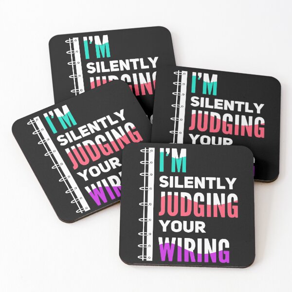 Item preview, I'm Silently Judging Your Wiring | Electrician and Electrical Engineer designed and sold by Dancing Dolphin Crafts.