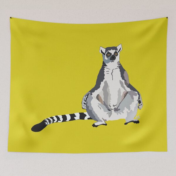 Item preview, Ringtail Lemur (Lemur catta) designed and sold by Alawstrations.
