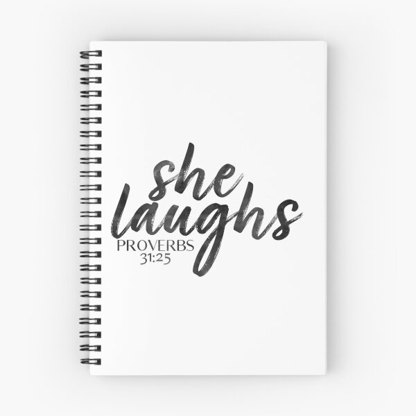 Item preview, She Laughs Written Watercolor Bible designed and sold by sharedipmemes.