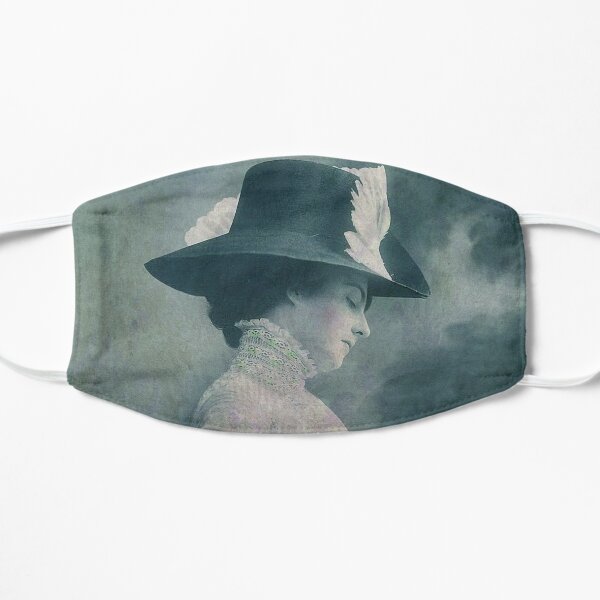A Lady Ponders Flat Mask