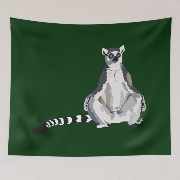 Item preview, Ringtail Lemur (Lemur catta) designed and sold by Alawstrations.