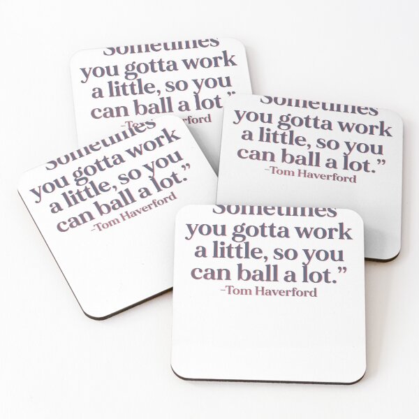 Item preview, Sometimes You Gotta Work To Ball Quote Blue Red designed and sold by sharedipmemes.