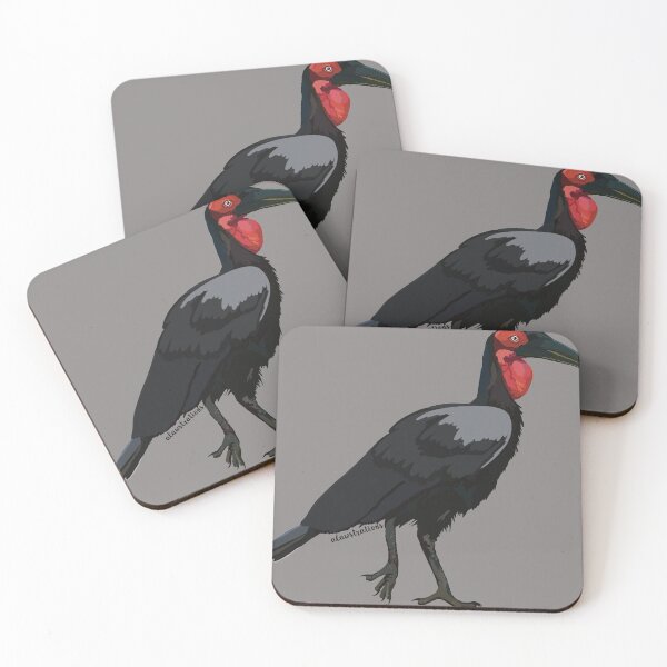 Item preview, Southern Ground Hornbill (Bucorvus leadbeateri) designed and sold by Alawstrations.