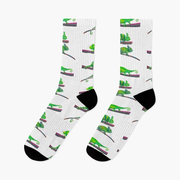 Item preview, Watercolor Green Chameleons designed and sold by monitdesign.