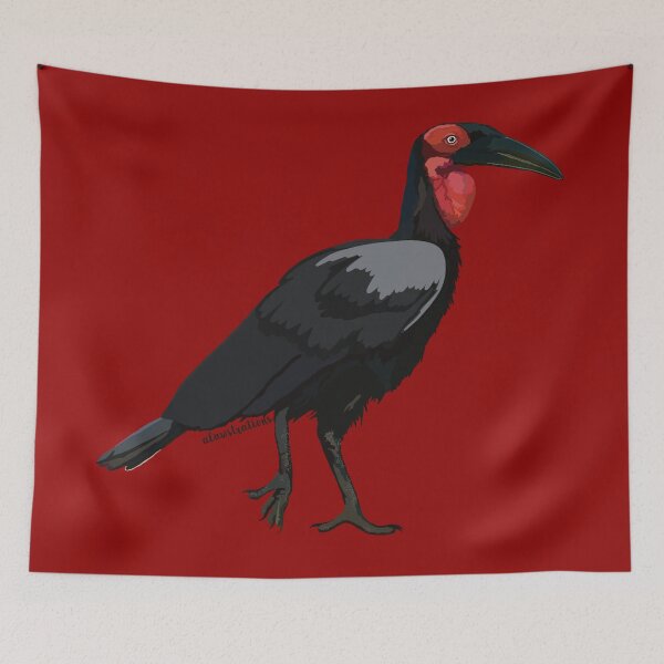 Item preview, Southern Ground Hornbill (Bucorvus leadbeateri) designed and sold by Alawstrations.