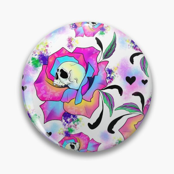 Item preview, Kawaii Rose Skull designed and sold by mysticfaeart.