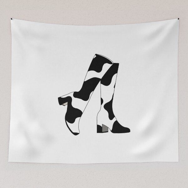 Item preview, Cow Print Gogo Boots designed and sold by Mirabel Design.