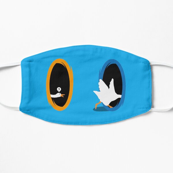 Goose Discovers Portals Flat Mask
