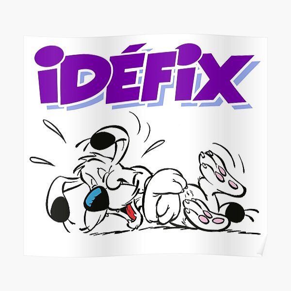 Poster Idefix Redbubble