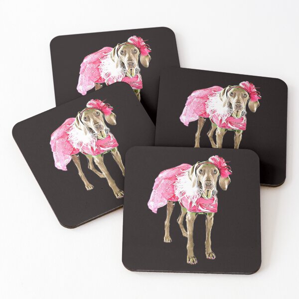 Item preview, Adorable Weimaraner in a pink tutu dress designed and sold by Crobin1961.