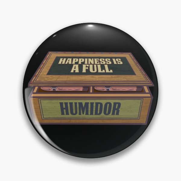 Item preview, Happiness Is A Full Humidor Cigar Smoking Gift Cigar Smoker Gear designed and sold by DynamicDesign.
