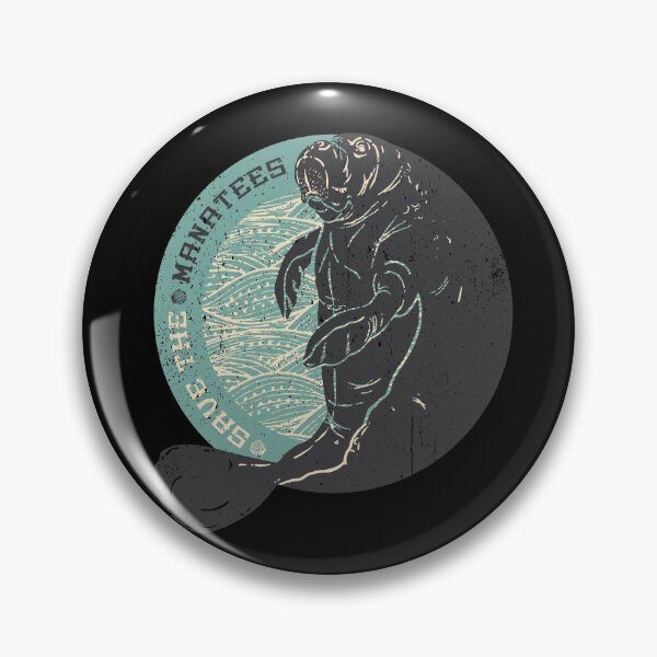 Item preview, Save The Manatees Logo Love Ocean Animals Retro Manatee Gear designed and sold by DynamicDesign.