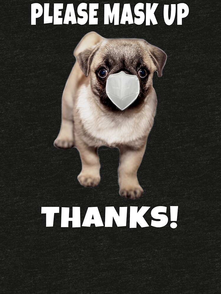 Polite Masked Pug by mikepil