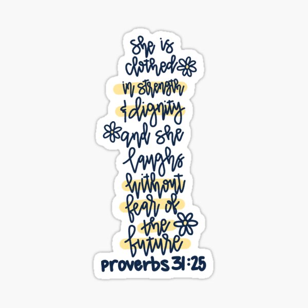Item preview, Proverbs 31:25 designed and sold by janaestickers15.