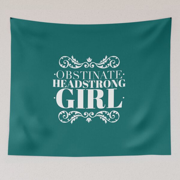Item preview, Obstinate HeadStrong Girl, Jane Austen Quote, Book Lover Gift designed and sold by CarpeDiemLife.