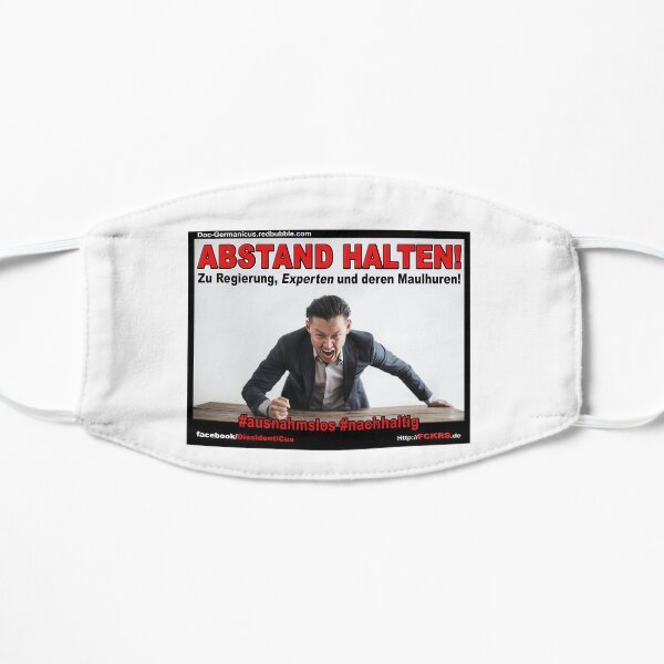 ABSTAND HALTEN! | Corona-Protest! Flache Maske