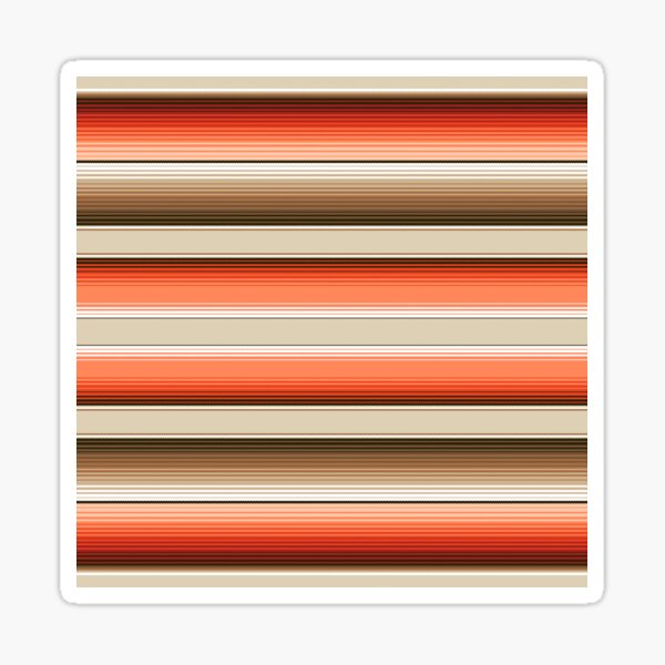 Item preview, Navajo White, Burnt Orange and Brown Southwest Serape Blanket Stripes designed and sold by Artefficient.
