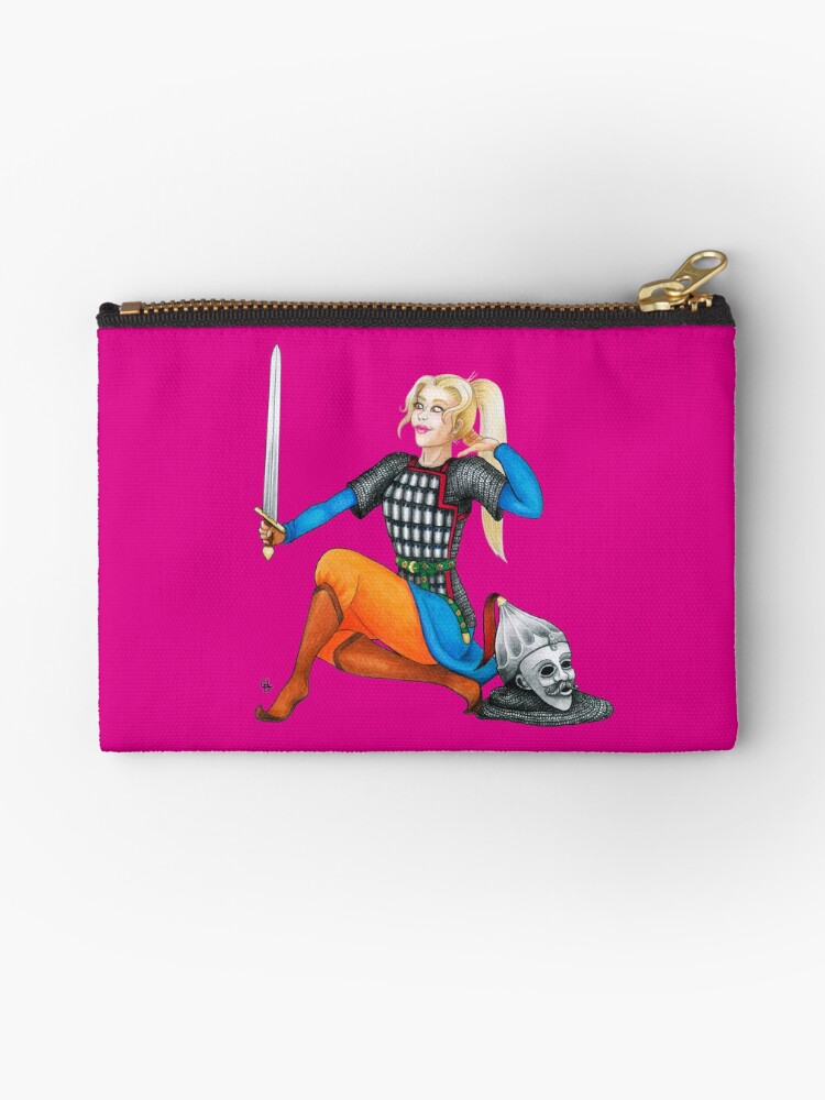 Cuman Cutie Pin Up Girl Zipper Pouch By Claudia Dslr Redbubble