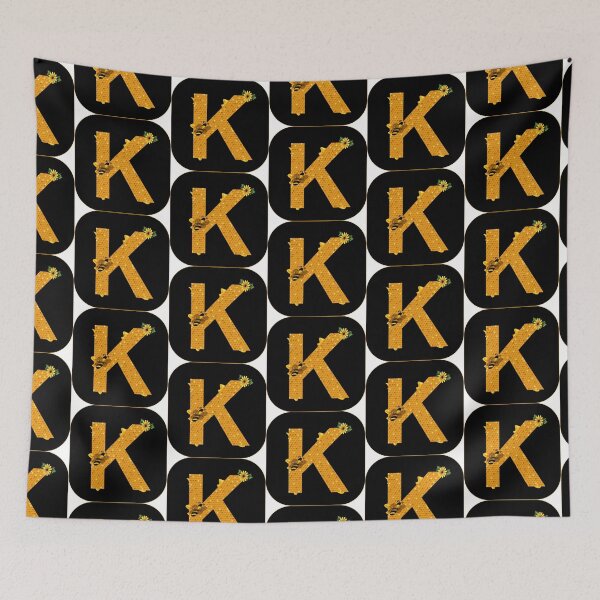 Item preview, Alphabet K Honeycomb Bee designed and sold by Fas Designs.