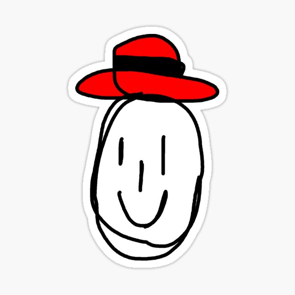 Hat Boy Sticker