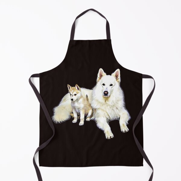 Item preview, Beautiful White Alaskan Mama and Puppy Dogs designed and sold by Crobin1961.