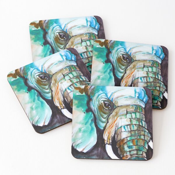 Item preview, Original Water Colour Painting of Elephant designed and sold by RedRoofStudio.