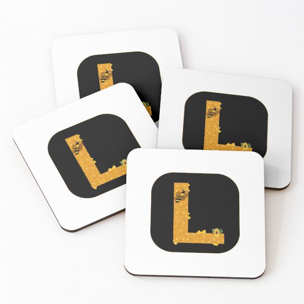 Item preview, Alphabet L Honeycomb Bee designed and sold by Fas Designs.