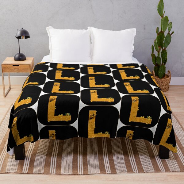 Item preview, Alphabet L Honeycomb Bee designed and sold by Fas Designs.