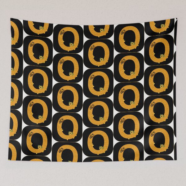 Item preview, Alphabet O Honeycomb Bee designed and sold by Fas Designs.