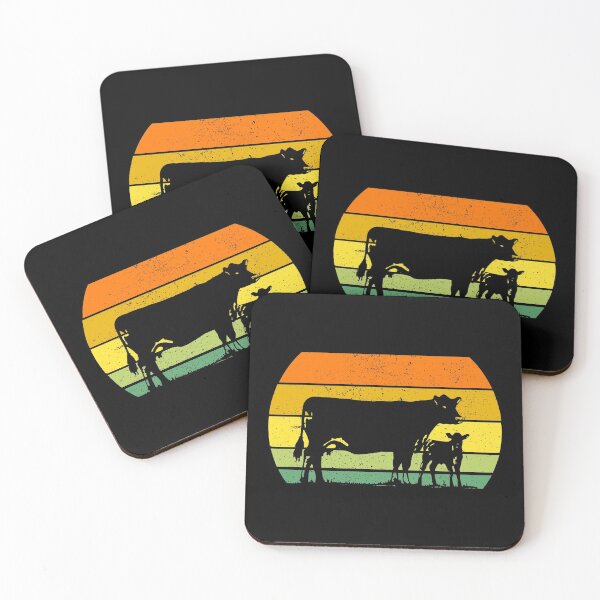 Item preview, Retro Vintage Sunset Cow designed and sold by jcorres.