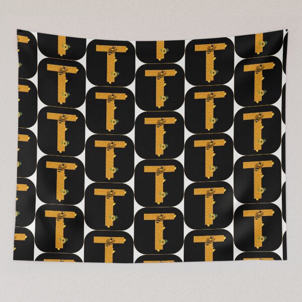 Item preview, Alphabet T Honeycomb Bee designed and sold by Fas Designs.